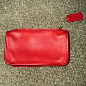 Red Leather Clutch